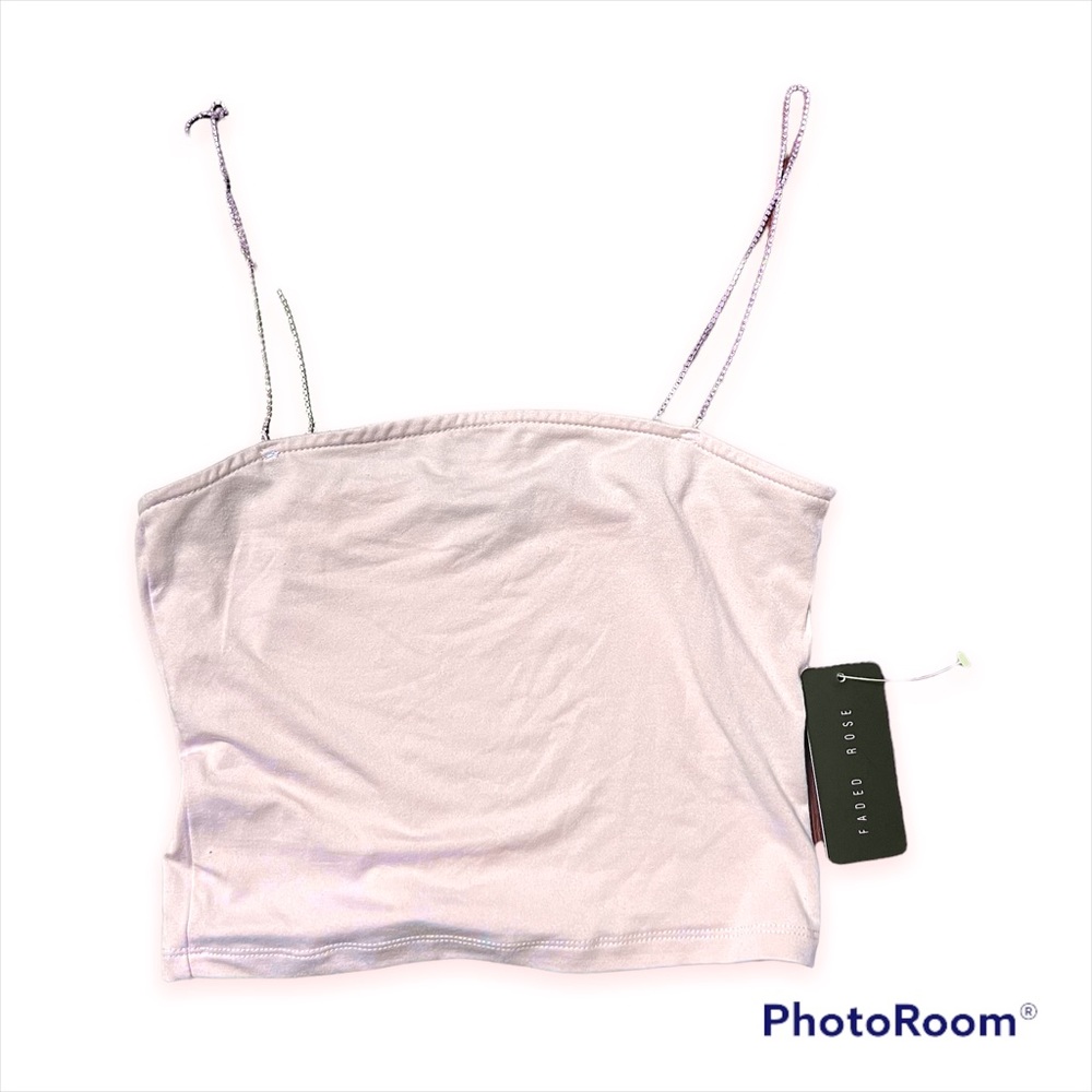 Faded rose crop top size small